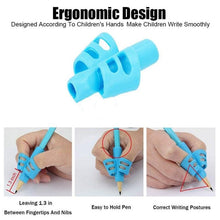 Load image into Gallery viewer, 2/4Pcs Children Writing Pencil Pen Holder Student Learning Practice Silicone Pencil Grips for Kid Handwriting Posture Correction Children Pencil Holder Pen Writing Aid Grip Posture Correction Tool Writing Aid to Improve Handwriting for Kids
