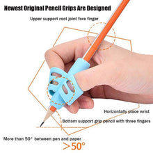 Load image into Gallery viewer, 2/4Pcs Children Writing Pencil Pen Holder Student Learning Practice Silicone Pencil Grips for Kid Handwriting Posture Correction Children Pencil Holder Pen Writing Aid Grip Posture Correction Tool Writing Aid to Improve Handwriting for Kids
