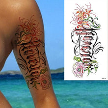 Load image into Gallery viewer, 25 Sheets Flower Rose Luxury Tattoos Waterproof Temporary Sticker 3D Rose Flower Tattoos Body Art Arm Fake Tatoo For Womens
