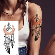 Load image into Gallery viewer, 25 Sheets Flower Rose Luxury Tattoos Waterproof Temporary Sticker 3D Rose Flower Tattoos Body Art Arm Fake Tatoo For Womens
