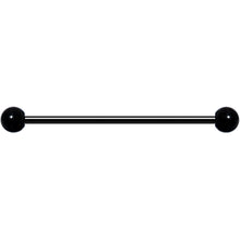 Load image into Gallery viewer, 14G Black Plated Titanium Industrial Barbell Earring
