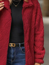 Load image into Gallery viewer, Women's Fuzzy Zip-Up Jacket with Pockets – Soft &amp; Cozy Long Sleeve Outerwear
