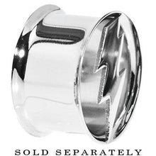Load image into Gallery viewer, 3/4 Stainless Steel Double Flare Lightning Bolt Tunnel
