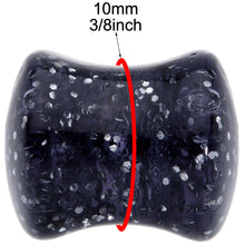 Load image into Gallery viewer, 00G Black Ultra Glitter Saddle Plug Set
