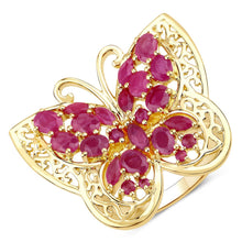 Load image into Gallery viewer, 3.08 Carat Genuine Ruby .925 Sterling Silver Ring
