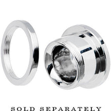 Load image into Gallery viewer, 1/2 Stainless Steel Single Flare Peace Sign Plug
