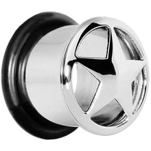 Load image into Gallery viewer, 1/2 Stainless Steel Single Flare Star Plug
