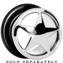 Load image into Gallery viewer, 1/2 Stainless Steel Single Flare Star Plug
