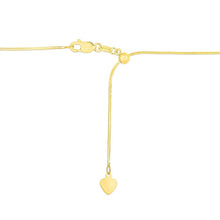 Load image into Gallery viewer, 14k Yellow Gold Adjustable Snake Chain 0.85mm
