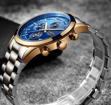 Load image into Gallery viewer, Men's Waterproof  Watch With Chronometers And Date Display Unique Design Perfect Gift
