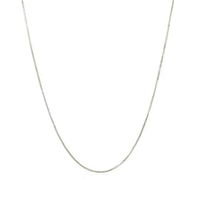 Load image into Gallery viewer, 10k White Gold Classic Box Chain 0.6mm
