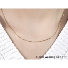 Load image into Gallery viewer, 14k Yellow Gold Octagonal Box Chain 1.0mm
