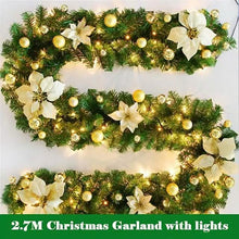 Load image into Gallery viewer, 2.7 Meter Christmas Rattan Garland Decorative

