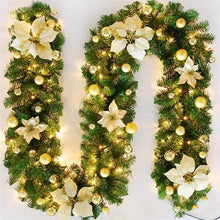 Load image into Gallery viewer, 2.7 Meter Christmas Rattan Garland Decorative
