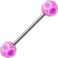 Load image into Gallery viewer, Purple Pink MARRACAS Barbell Tongue Ring

