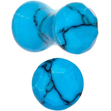 Load image into Gallery viewer, 4G Turquoise Natural Stone Saddle Plug Set
