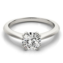 Load image into Gallery viewer, 14k White Gold Double Prong Set Solitaire Diamond Engagement Ring (1 cttw)
