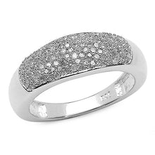 Load image into Gallery viewer, 0.49 Carat Genuine White Diamond .925 Sterling Silver Ring
