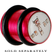 Load image into Gallery viewer, 12mm Red Anodized Titanium Blinking Plug
