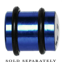 Load image into Gallery viewer, 12mm Blue Anodized Titanium Blinking Plug

