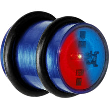 Load image into Gallery viewer, 12mm Blue Anodized Titanium Blinking Plug
