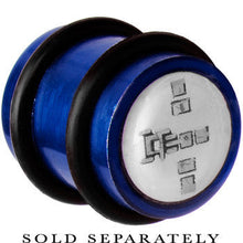 Load image into Gallery viewer, 14mm Blue Anodized Titanium Blinking Plug

