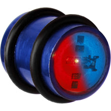 Load image into Gallery viewer, 14mm Blue Anodized Titanium Blinking Plug
