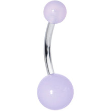 Load image into Gallery viewer, Light Blue GLOW in the DARK Belly Button Ring
