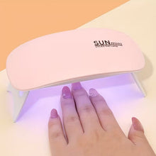 Load image into Gallery viewer, 6W UV LED Nail Lamp – USB Portable Gel Curing Light
