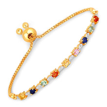 Load image into Gallery viewer, 1.83 Carat Genuine Multi Sapphire .925 Sterling Silver Bracelet
