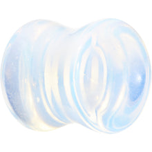 Load image into Gallery viewer, 7/16 Double Flare Moonstone Saddle Plug

