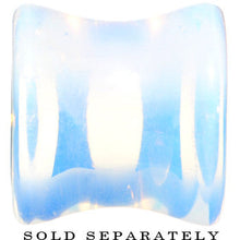Load image into Gallery viewer, 7/16 Double Flare Moonstone Saddle Plug
