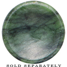 Load image into Gallery viewer, 9/16 Double Flare Jade Natural Stone Concave Plug
