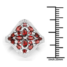 Load image into Gallery viewer, 2.24 Carat Genuine Garnet .925 Sterling Silver Ring
