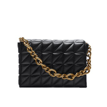Load image into Gallery viewer, New Adorable Women's Handbag Green Small Flap Shoulder Bag In Thick Metal Chain Women's Clutch Bags Luxury  Ladies Shoulder Purse
