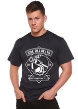 Load image into Gallery viewer, Ride Till Death Spun Bamboo® Men's Bamboo Viscose/Organic Cotton Short Sleeve Graphic T-Shirt
