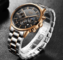 Load image into Gallery viewer, Men's Waterproof  Watch With Chronometers And Date Display Unique Design Perfect Gift
