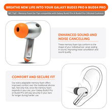 Load image into Gallery viewer, Galaxy Buds Pro 3 &amp; 4 Memory Foam Ear Tips - WC TipZ Galaxy
