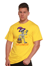 Load image into Gallery viewer, Happy Halloween Unisex Bamboo Viscose/Organic Cotton Short Sleeve Graphic T-Shirt
