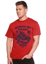 Load image into Gallery viewer, Motorcycles Race Men's Bamboo Viscose/Organic Cotton Short Sleeve Graphic T-Shirt
