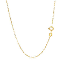 Load image into Gallery viewer, 14k Yellow Gold Faceted Cable Link Chain 1.3mm
