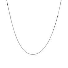 Load image into Gallery viewer, 14k White Gold Classic Box Chain 0.6mm
