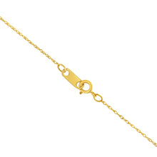Load image into Gallery viewer, Solid 10K Yellow Gold 0.5mm Slim and Dainty Unisex 18" Rope Chain Necklace
