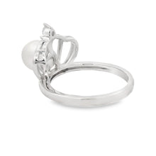 Load image into Gallery viewer, FW Pearl Cubic Zirconium Ring Sterling Silver
