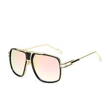 Load image into Gallery viewer, Modern Classic Oversized Men Sunglasses Luxury Brand New Glasses Square With High Quality Metal Frame and Polarized Mirror Glasses  Oculos de sol With  UV400 Prodection for Sun
