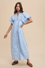 Load image into Gallery viewer, Floral Smock Detail Puff Sleeve Summer Dress – Feminine Floral Smocked Puff Sleeve Dress with Delicate Details for Casual and Special Occasions
