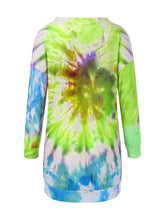 Load image into Gallery viewer, Full Size Tie-Dye Round Neck Long Sleeve Dress Trendy &amp; Comfortable Casual Dress for Women

