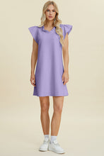 Load image into Gallery viewer, Double Take Full Size Ruffled V-Neck Cap Sleeve Dress – Ruffled V-Neck Dress, Cap Sleeve Dress, Elegant Ruffled Dress, Flattering V-Neck Dress, Stylish Full-Size Dress, Comfortable Ruffle Dress, Chic Cap Sleeve Dress
