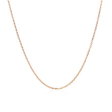 Load image into Gallery viewer, 14k Pink Gold Diamond Cut Cable Link Chain 0.8mm
