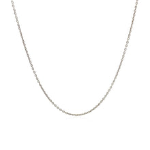 Load image into Gallery viewer, 14k White Gold Round Cable Link Chain 1.1mm
